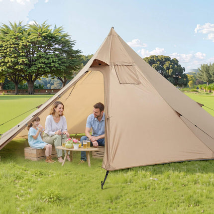 Hot Tent for 2, 4-Season Pyramid Tent with Stove Jack