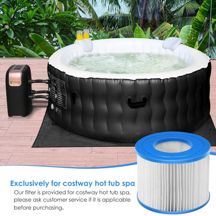 Hot Tub Filter Cartridges, 6-Pack, 10 x 8 cm