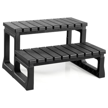 Hot Tub Step, 2-Step Spa Stairs, Non-Slip, 320 lb