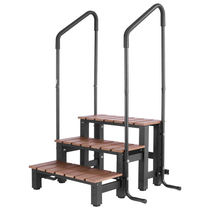 Hot Tub Step With Handrail, 3-Step, 550 lb Capacity