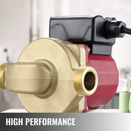 Hot Water Circulation Pump, 220V 5.3 GPM, 3-Speed