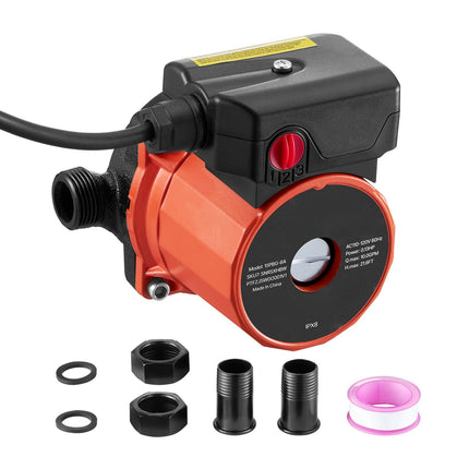 Hot Water Recirculating Pump, 38 LPM, 3-Speed, 100W
