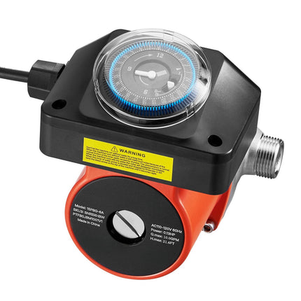 Hot Water Recirculating Pump With Timer, 38 LPM, 100W