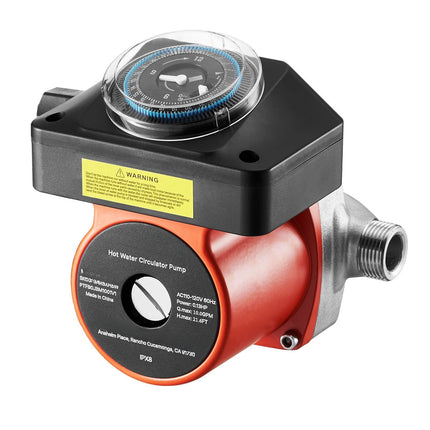 Hot Water Recirculating Pump With Timer, 38 LPM, 100W