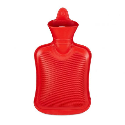 Hot water bottle 1 liter red