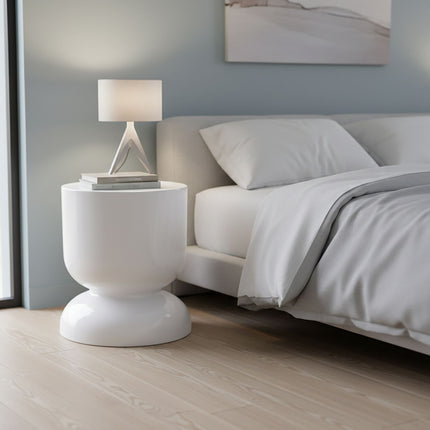 Hourglass Side Table and Stool – Metal, Multifunctional