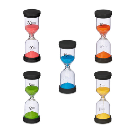 Hourglass - set of 5