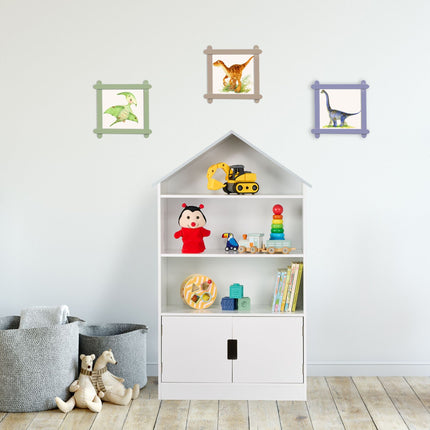 House-shaped shelf for children