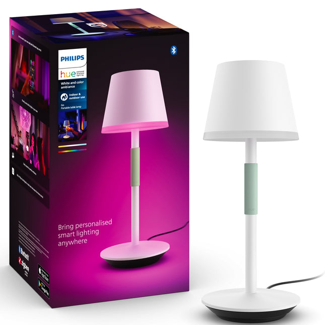 Hue Go Portable table lamp White/Sage green