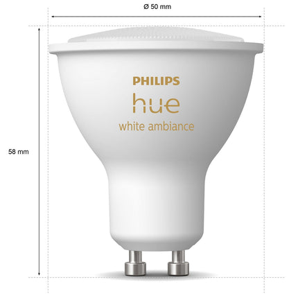 Hue White Ambiance GU10 3-pack