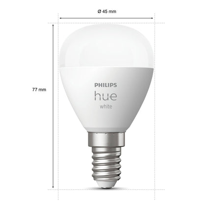 Hue White E14 P45 Globe 2-pack