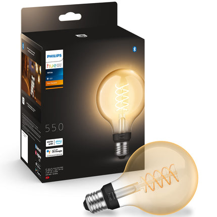 Hue White Filament E27 Globe G93