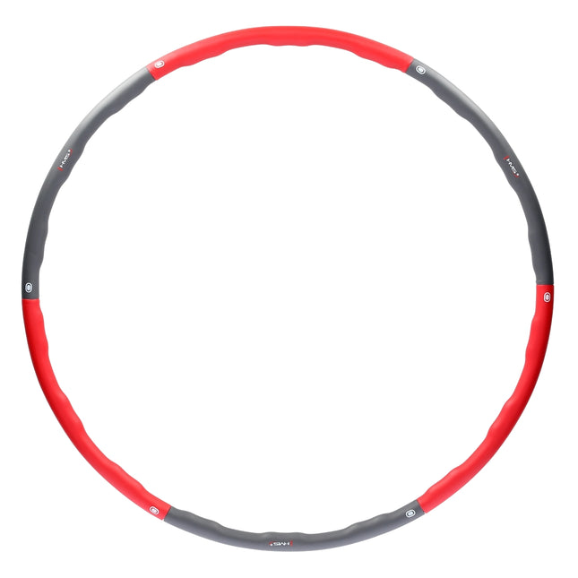 Hula Hoop 100cm, Red-Grey Fitness Ring