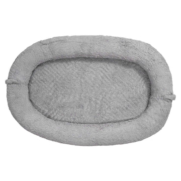 Human-Sized Dog Bed, Memory Foam, Washable Cover, Gray
