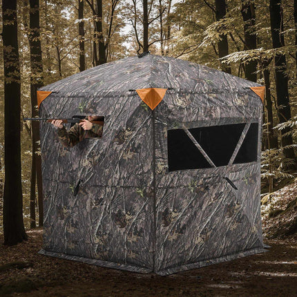 Hunting Blind Tent, 6-7 Person Camo, Silent Zipper