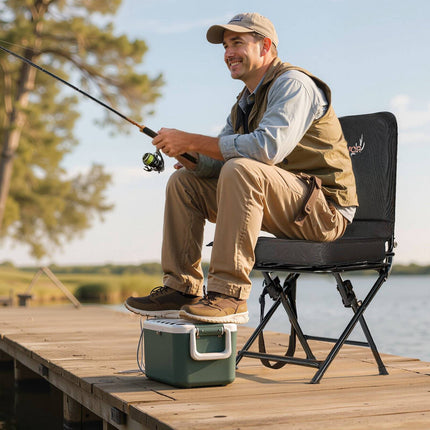 Hunting Chair, 360 Silent Swivel, Foldable, 136 kg