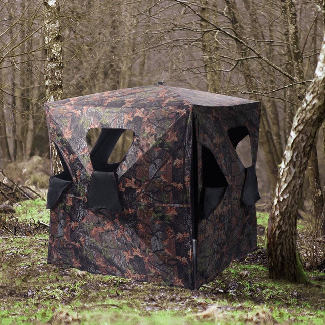 Hunting tent with 360° vision & carrying bag. Hunting shelter ground tent for 2 people
