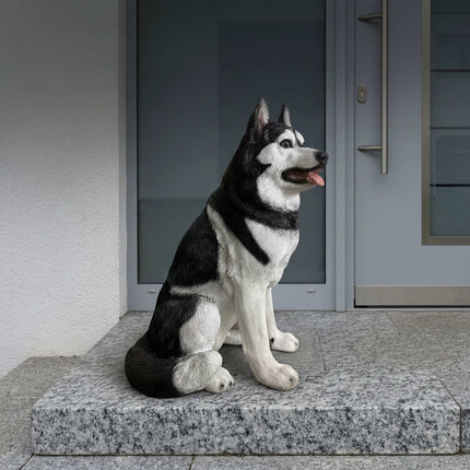 Husky Garden Dog Statue, Polyresin, 86 cm