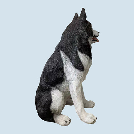 Husky Garden Dog Statue, Polyresin, 86 cm