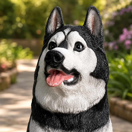 Husky Garden Dog Statue, Polyresin, 86 cm