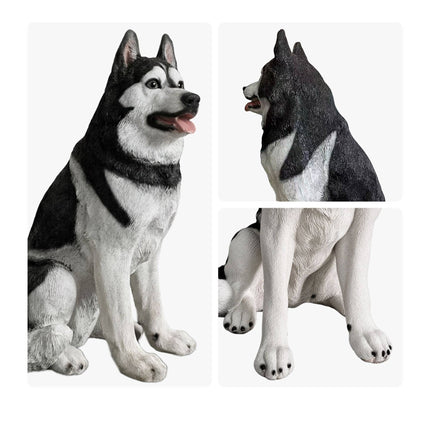 Husky Garden Dog Statue, Polyresin, 86 cm