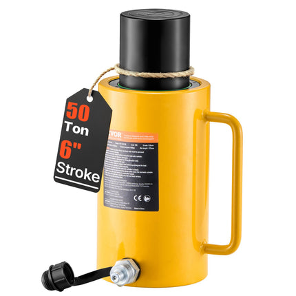 Hydraulic Cylinder Jack, 50T Single Acting, 150mm Stroke