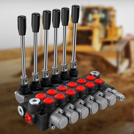 Hydraulic Directional Control Valve, 6-Spool 11 GPM 3600 PSI