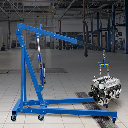 Hydraulic Long Ram Jack, 8-Ton, 26-45.7 In, Clevis Base