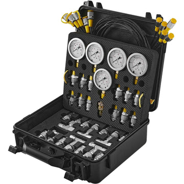 Hydraulic Pressure Test Kit, 5 Gauges, 600 Bar, Case