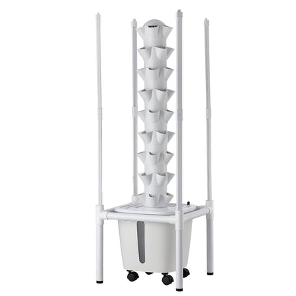 Hydroponic Tower Garden, 9-Tier 45-Pod, LED App Control