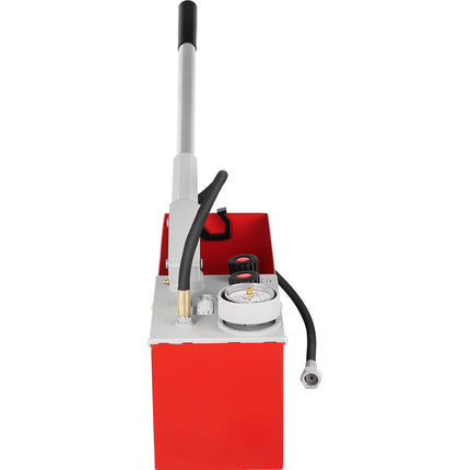 Hydrostatic Pressure Test Pump 60 Bar, 12 L Tank, Gauge