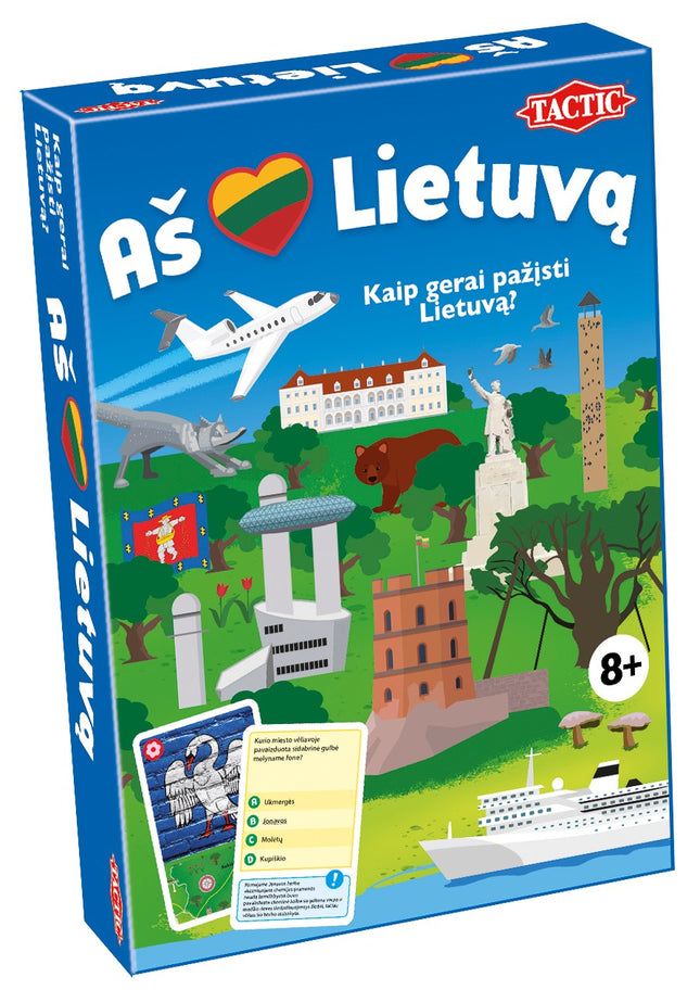 I Love Lithuania Board Game – Fun for All Ages, Lithuanian Language