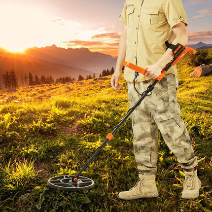 IP68 Waterproof Metal Detector, 12 in Coil, LCD, 7 Modes