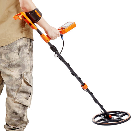IP68 Waterproof Metal Detector, 12 in Coil, LCD, 7 Modes