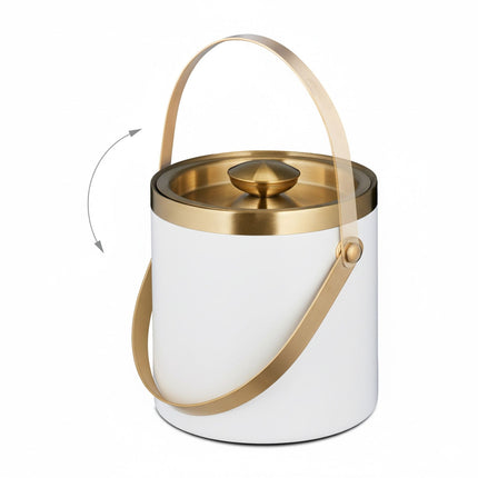 Ice Bucket with Lid – Double-Walled Stainless Steel