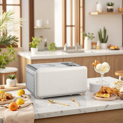 Ice Cream Maker With Built-In Compressor, 2 Qt, 3 Modes