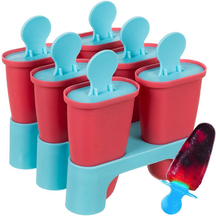Ice Cream Mold, Silicone, 6-Cavity