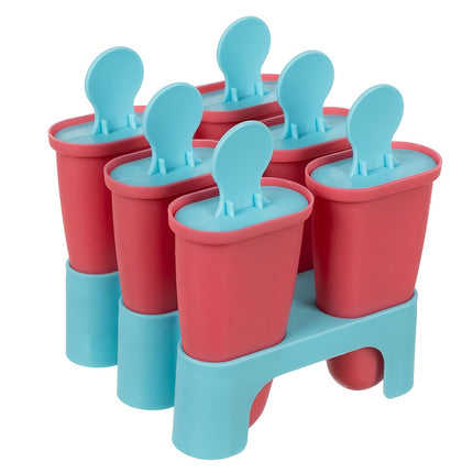Ice Cream Mold, Silicone, 6-Cavity