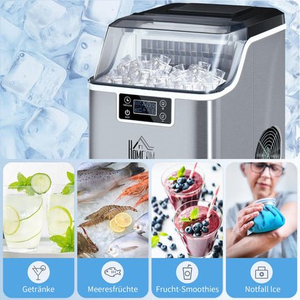 Ice Cube Maker, 20 Kg/24H, self-cleaning stainless steel