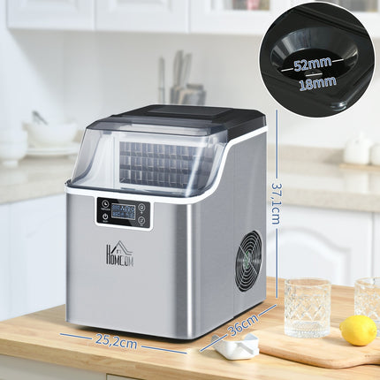 Ice Cube Maker, 20 Kg/24H, self-cleaning stainless steel
