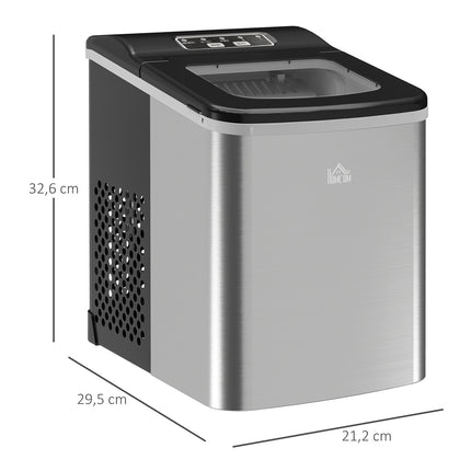 Portable ice cube maker - 9 cubes in 8 min, self cleaning