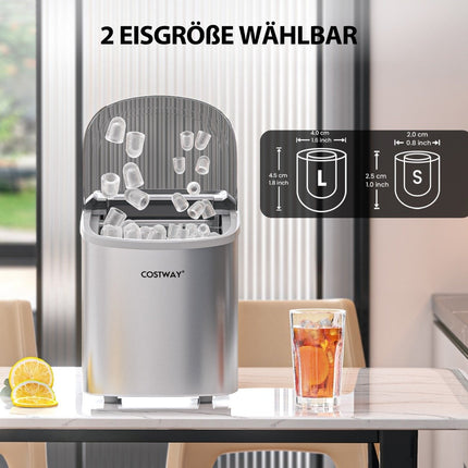 Ice cube machine 2.2 L ice cube machine with spherical ice cubes 24.5 x 35.5 x 32 cm splitters