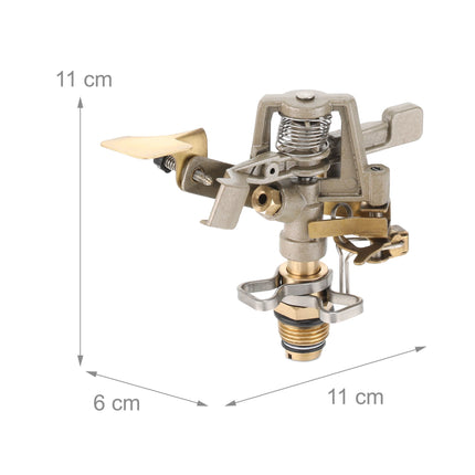 Impulse Sprinkler Head, Adjustable Spray, 450m² Coverage