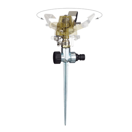 Impulse sprinkler set of 3 with ground spike