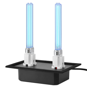 In-Duct HVAC UV Light, 18W UVC, 254 nm, 2 Spare Bulbs, Whole House