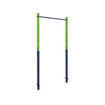 In-Ground Pull Up Bar Station with 5 Adjustable Heights, Blue, 110 kg