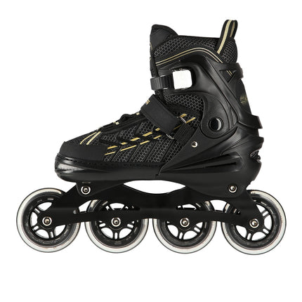 In-Line Skates, Black-Gold, Size L (39-42)