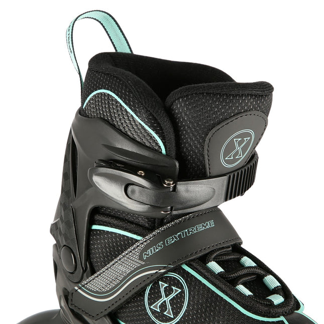 Inline skates, zwart-munt, maat M (35-38)