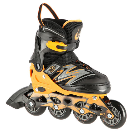In-Line Skates, Black-Orange, Size M (35-38)