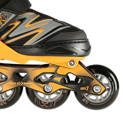 In-Line Skates, Black-Orange, Size M (35-38)